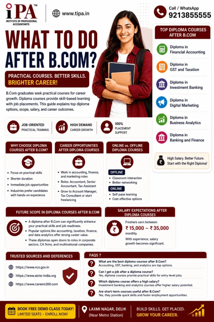 diploma courses after b com graduation
