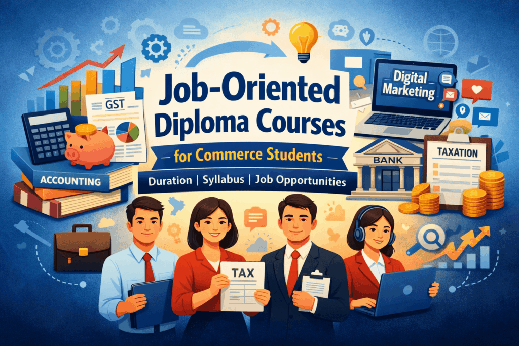 job-oriented diploma courses for commerce students