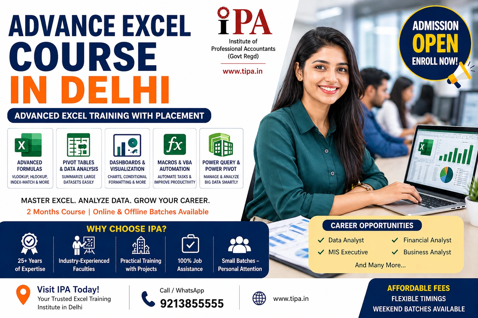 Advanced excel Course in Delhi