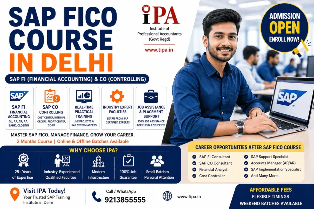 SAP Fico course in Delhi