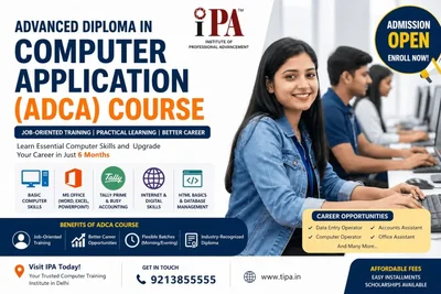 Advanced Diploma in Computer Application (ADCA) in Delhi