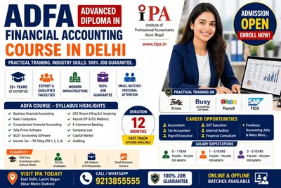 Advanced Diploma in Financial Accounting (ADFA) in Delhi