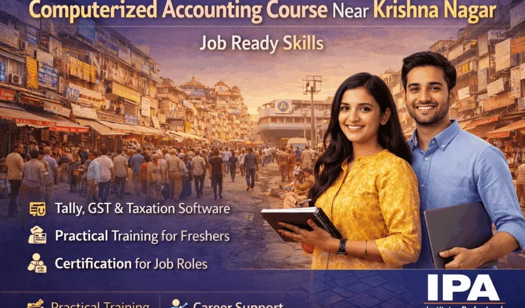 Computerized Accounting Course Near Krishna Nagar with Tally & GST — IPA