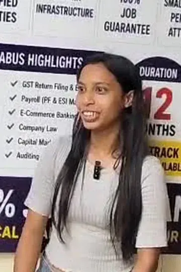 Accounting course, video testimonial