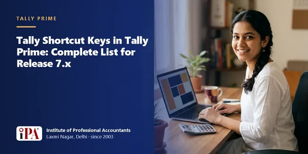 TallyPrime Shortcut Keys: Complete List for Release 7.x – IPA guide illustration