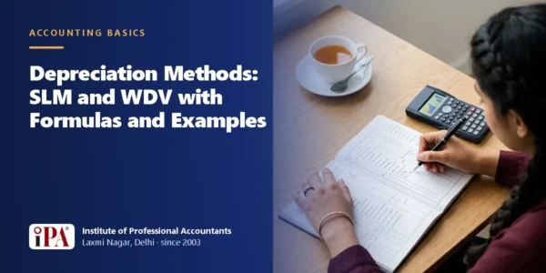 Depreciation Methods: SLM and WDV with Formulas and Examples – IPA guide illustration